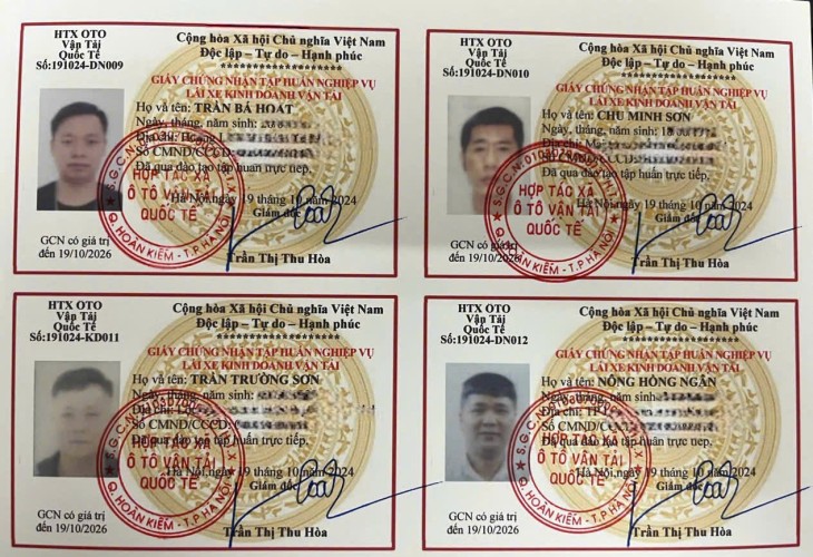 Giấy chứng nhận tập huấn nghiệp vụ lái xe kinh doanh vận tải áp dụng đối tượng nào?